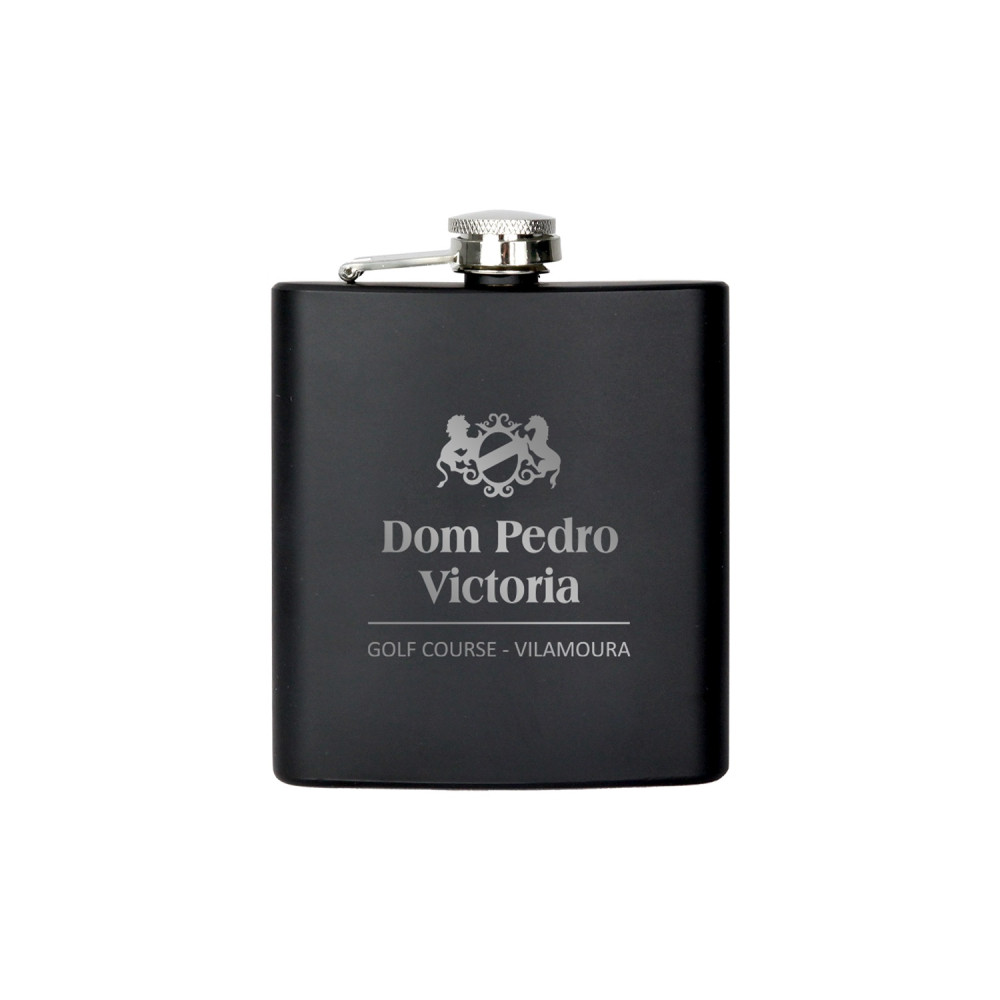 Vision Black Hip Flask  L1-MB7301