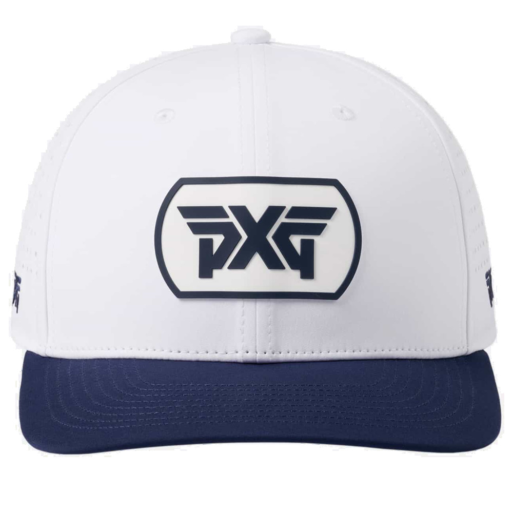 Dog Tag Structured Low Crown Snapback white-navy blazer P22-A1000_1