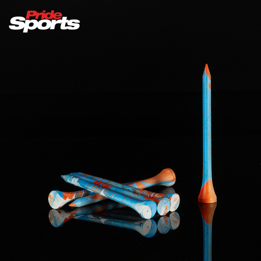 Tee de golf en bois Novelty "45 Tees 3 1/4 Blue/Orange Paint Splatter 28-A0216_2