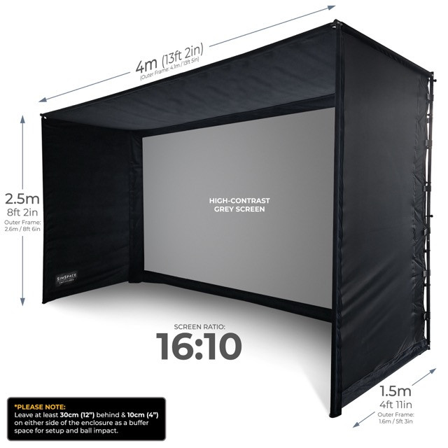 Golf Enclos Grey 4 x 2.5 x 1.5 Mtr  Q09-A0224