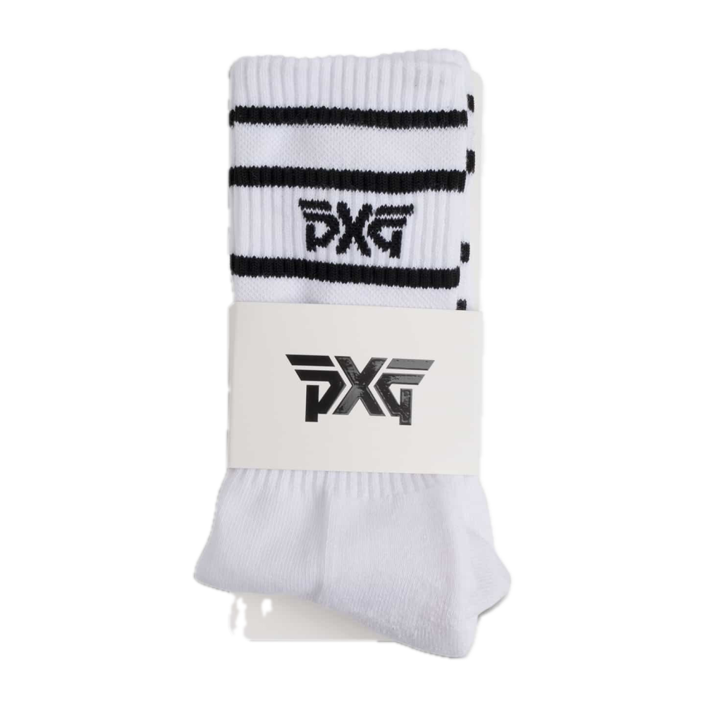 Men's Stripe Crew Socks white P22-O2001_2