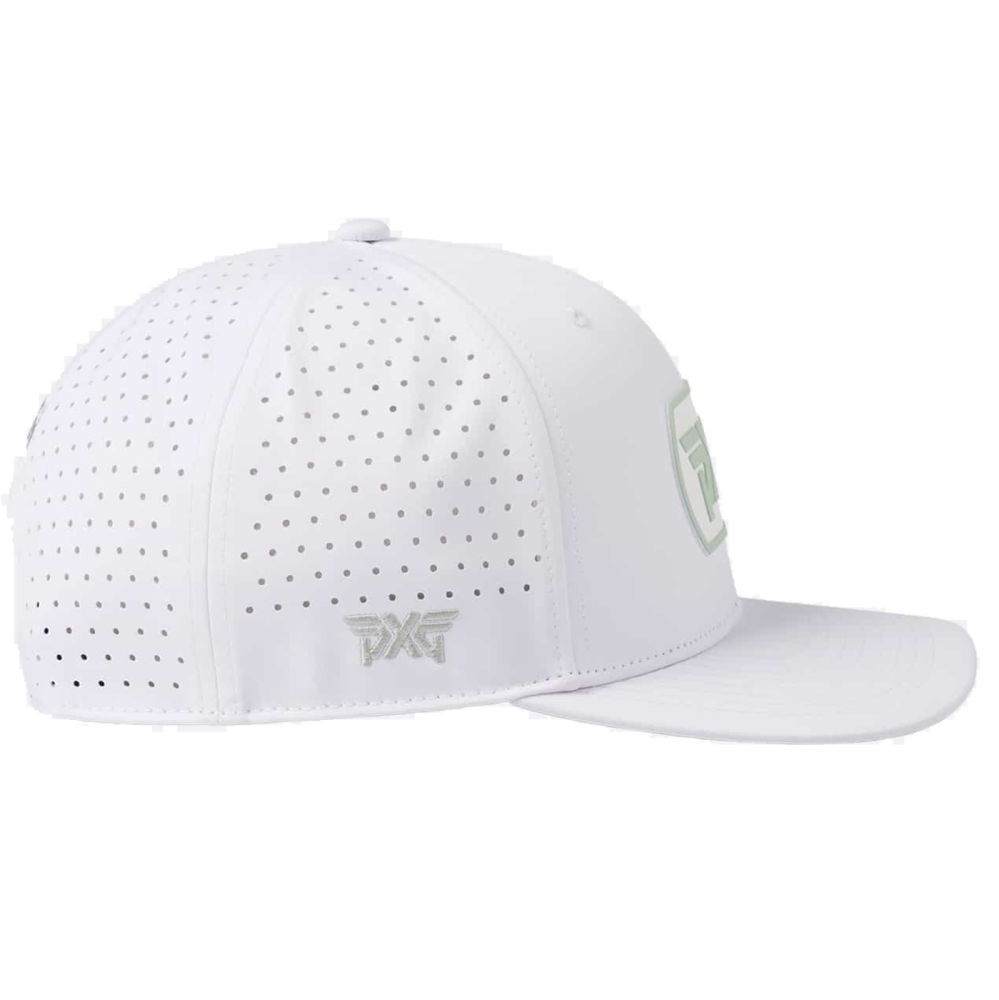 Dog Tag Structured Low Crown Snapback white-slite green P22-A1000_2