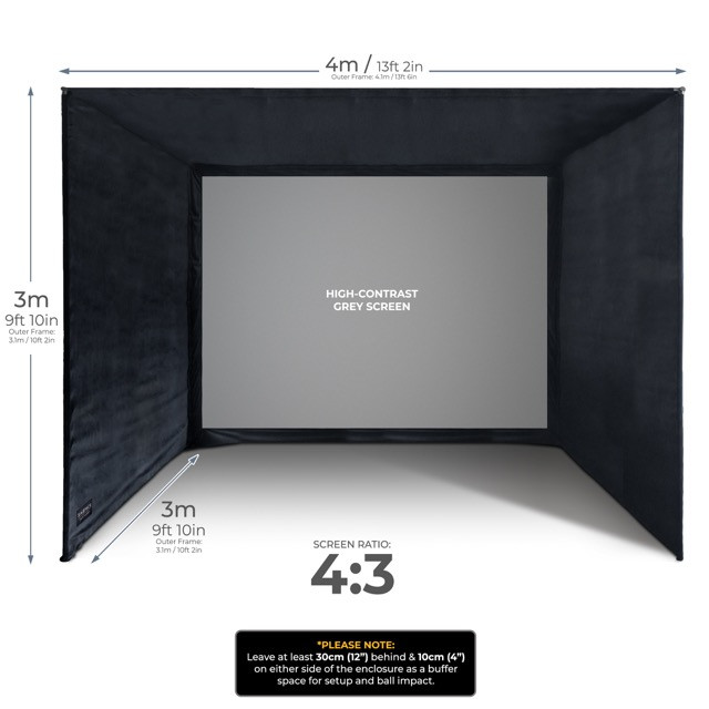 Golf Enclos Grey 4 x 3 x 3 Mtr  Q09-A0226