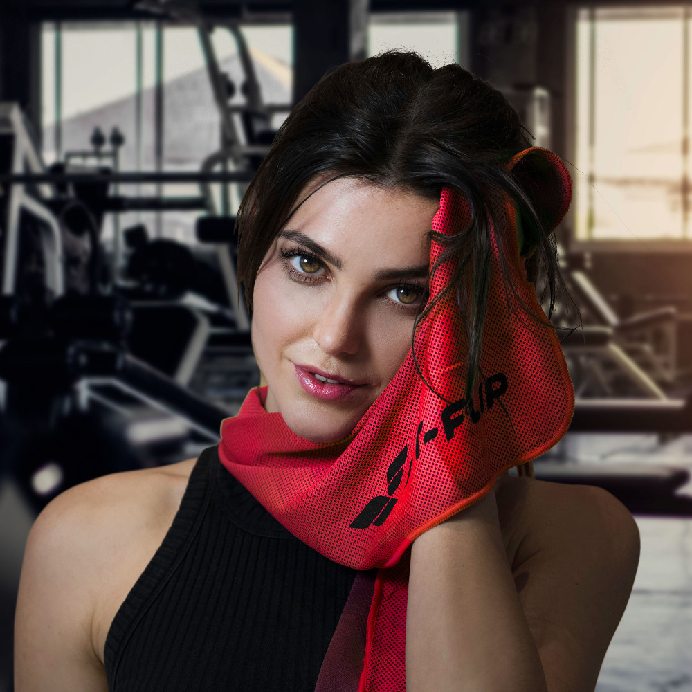 Airflip Towel Serviette rafraîchissante 100x30 rot S24-A0200_6