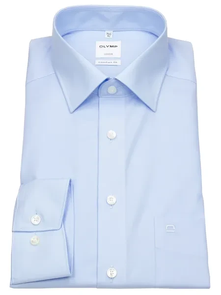 Olymp Luxor Comfort Fit manches longues blau L1-TA0010_2