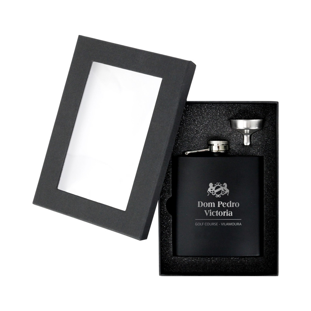 Vision Black Hip Flask L1-MB7301